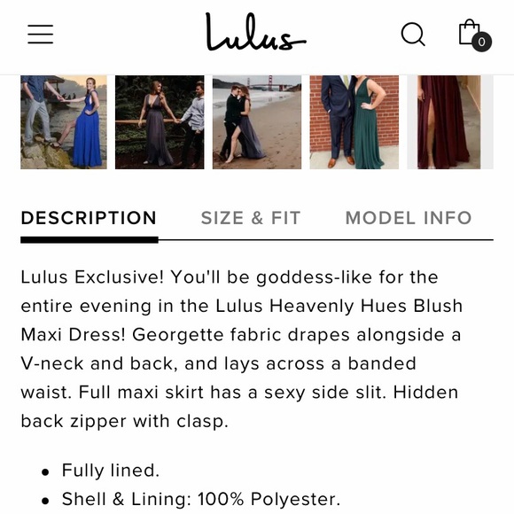 *SOLD* Lulus Heavenly Hues Maxi dress in Blush - Picture 11 of 12